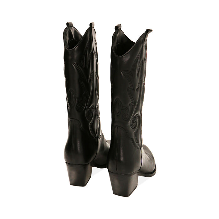 Stivali texani donna neri outlet
