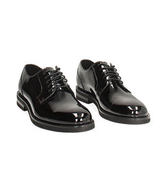 Allacciate nere in pelle lucida, Valerio 1966, 26U6T0421VFNERO040, 003 preview