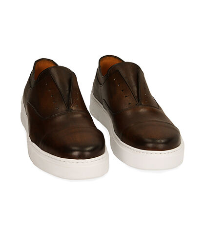 Slip-on cognac in pelle di vitello , Valerio 1966, 1953T1617VICOGN039, 002