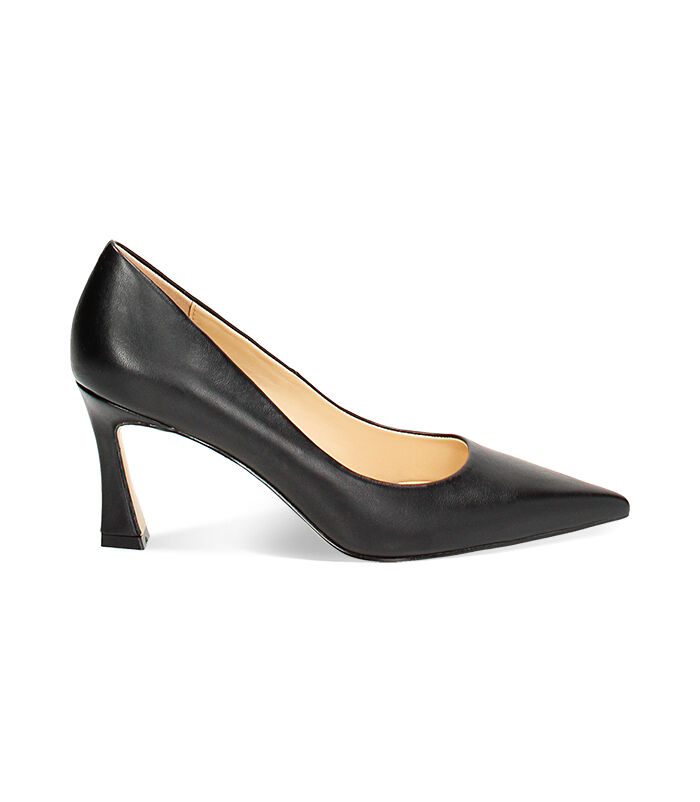 Decollete nero tacco 7 5 cm