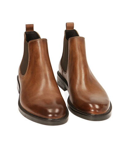 Chelsea boots testa di moro in pelle di vitello , Special Price, 2077T0608VIMORO039, 002
