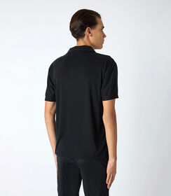 T-shirt uomo con colletto nera, Valerio 1966, 25N8T0043TSNEROL, 002 preview