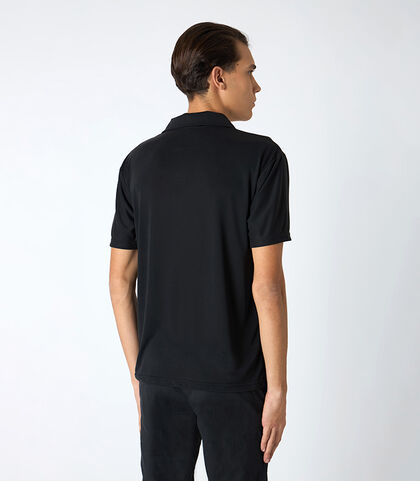 T-shirt uomo con colletto nera, Valerio 1966, 25N8T0043TSNEROI, 002