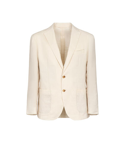 Completo giacca panna in lino, Valerio 1966, 2784T2525LNPANN42, 001