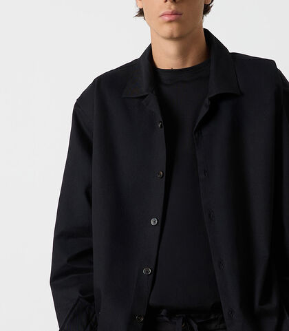 Camicia over nera in cotone da uomo, Valerio 1966, 26Z3T0226CONEROI, 002