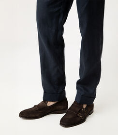 Mocassino testa di moro con fibbie, Valerio 1966, 2753T0158CMMORO040, 002 preview