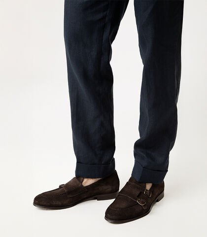 Mocassino testa di moro con fibbie, Valerio 1966, 2753T0158CMMORO039, 002