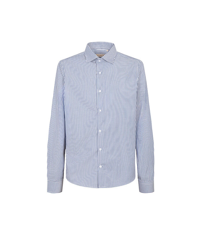 Camicia blu righe verticali, Valerio 1966, 27Z3T0019COBLUE42