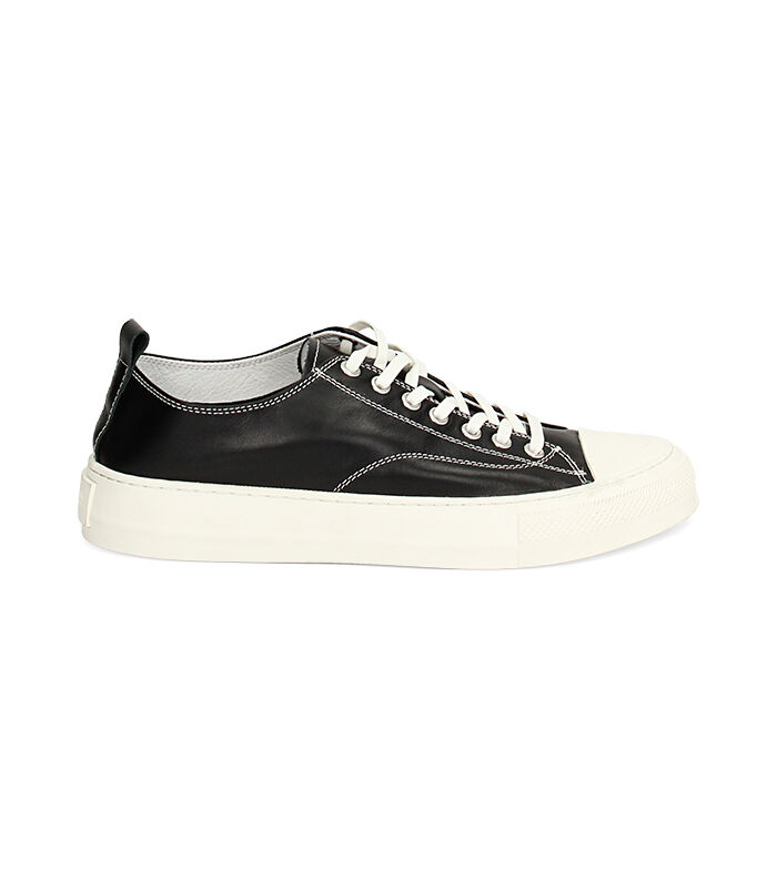 Sneakers nere pelle 2025
