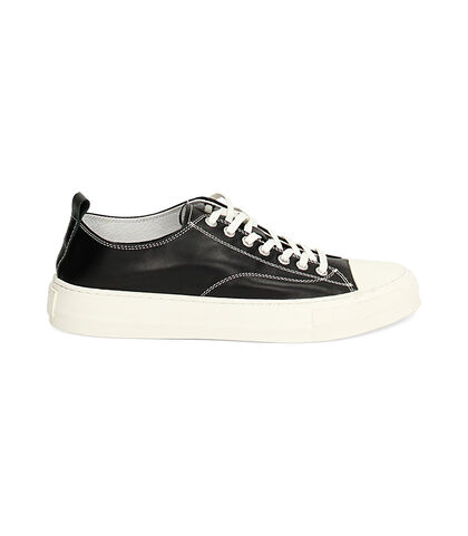 Sneakers nere urban in pelle, Valerio 1966, 23R9T0092PENERO039, 001