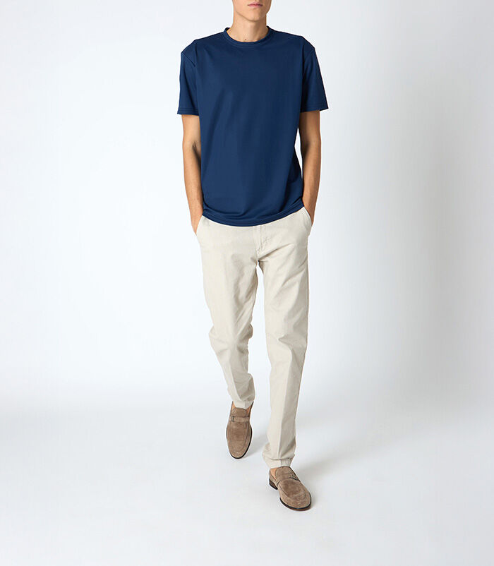 Pantalone da uomo modello chino beige, Valerio 1966, 25N8T5003COBEIG44