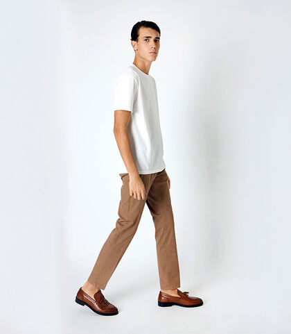 Pantalone da uomo basic camel, Valerio 1966, 25N8T5017COCAME42, 001
