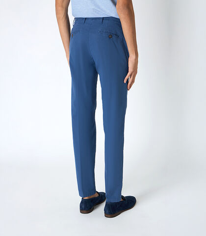 Pantalone da uomo basic blu, Valerio 1966, 25N8T5017COBLUE42, 002