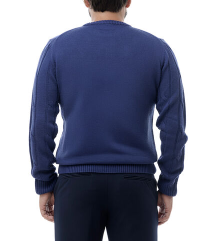 Maglione blu a trecce, Valerio 1966, 24J2T0866TSBLUNI, 002