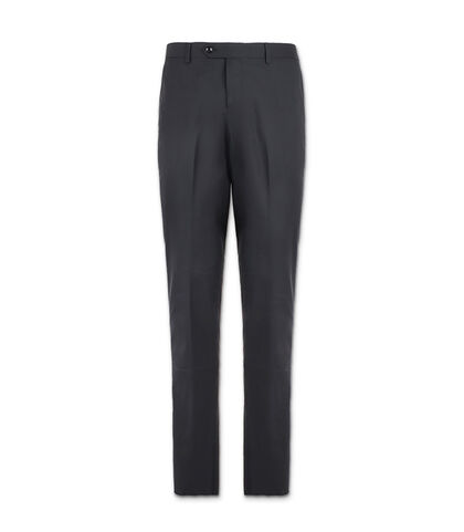 Pantalone da uomo di cotone nero, Valerio 1966, 25R1T0710CONERO42, 001