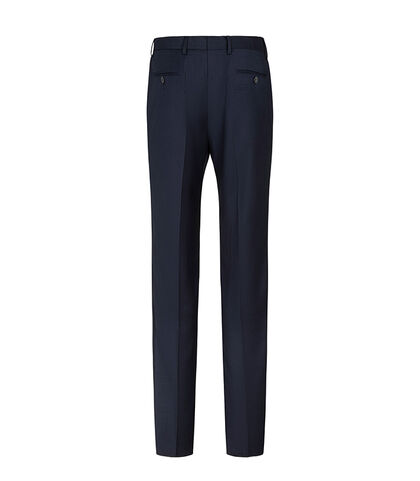 Pantaloni blu navy con chiusura a bottone, Valerio 1966, 2786T3001TSBLUN42, 002