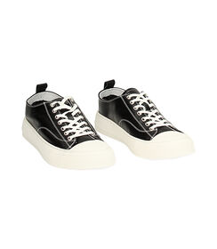 Sneakers nere urban in pelle, Valerio 1966, 23R9T0092PENERO040, 002 preview