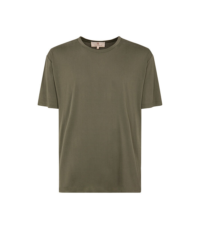 T-shirt verde oliva essenziale, Valerio 1966, 27C9T5579TSVERDI