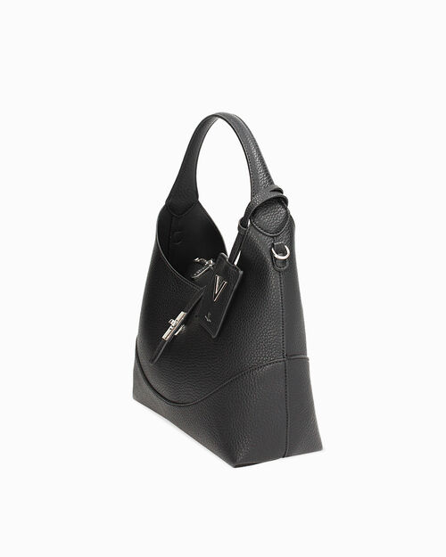 Borsa a spalla donna nera, BLACK