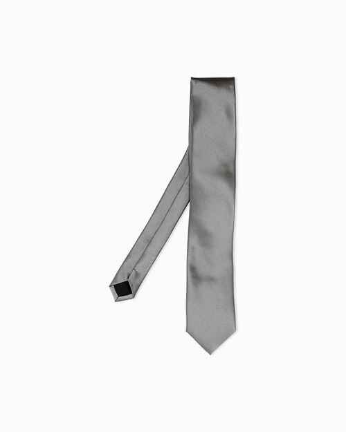 Cravatta grigia eleganza classica, GREY