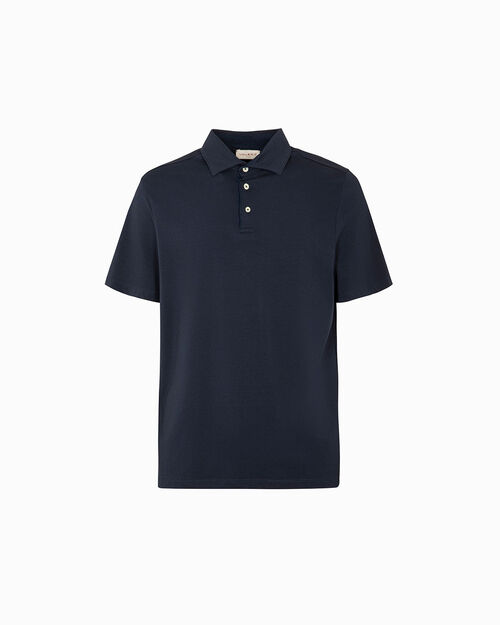 Polo blu dallo stile deciso, BLUE