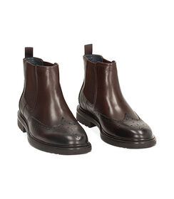 Beatles moro in pelle, stile oxford, Valerio 1966, 24U6T8103PEMORO044, 002 preview