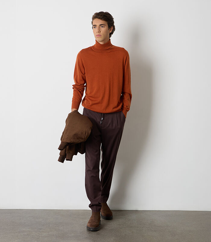 Pantalaccio in tessuto testa di moro da uomo, Valerio 1966, 26N9T1992TSMORO50