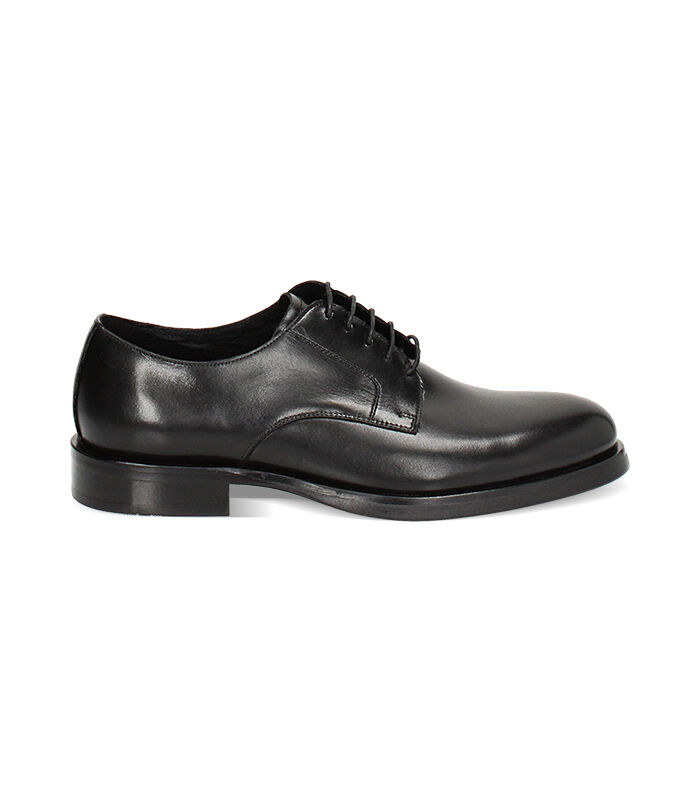 Stringate nere in pelle, Valerio 1966, 24U6T2290PENERO039