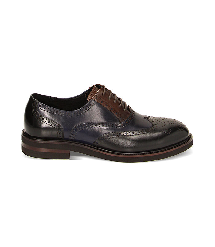 Stringate testa di moro in pelle Duilio, Valerio 1966, 22U645303PEMORO039