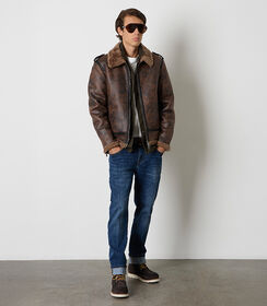 Montone da uomo marrone, Valerio 1966, 26J3T6773MFMARRL, 004 preview