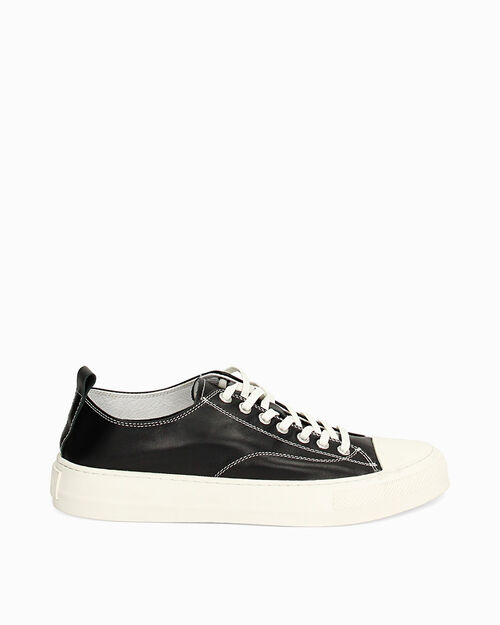 Sneakers nere urban in pelle, BLACK