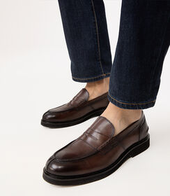 Mocassino testa di moro cuciture decorative, Valerio 1966, 2714T8301PEMORO039, 002 preview