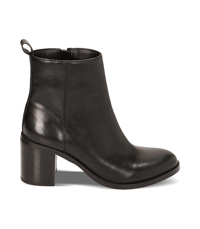 Stivaletti donna neri in pelle tacco 7 7 cm Valerio 1966