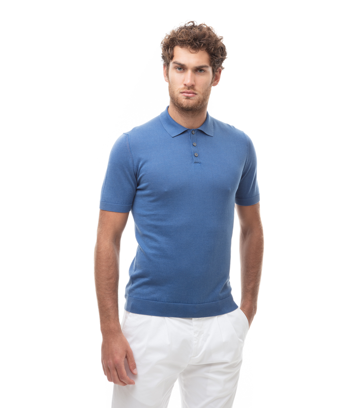 Polo azzurre outlet