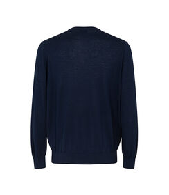 Maglia blu navy in cotone, Valerio 1966, 27U4T4758COBLUNI, 002 preview