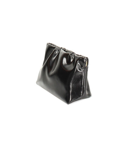 Mini bag nera in materiale lucido, Valerio 1966, 2617T1040EUNEROUNI, 002