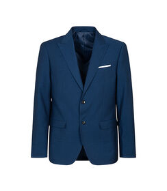 Giacca blu classica con taschino decorativo, Valerio 1966, 2786T3018TSBLUE42, 001 preview