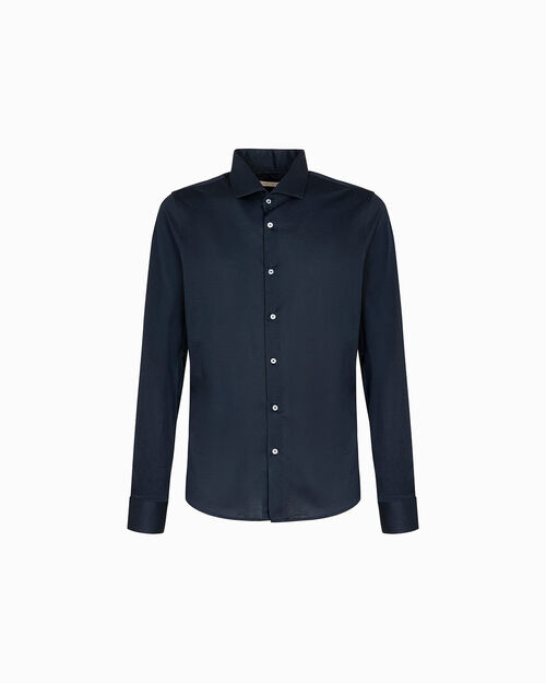 Camicia blu eleganza senza tempo