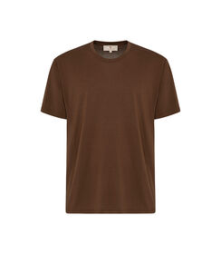 T-shirt marrone girocollo classico, Valerio 1966, 27C9T5579TSMARRI, 001 preview