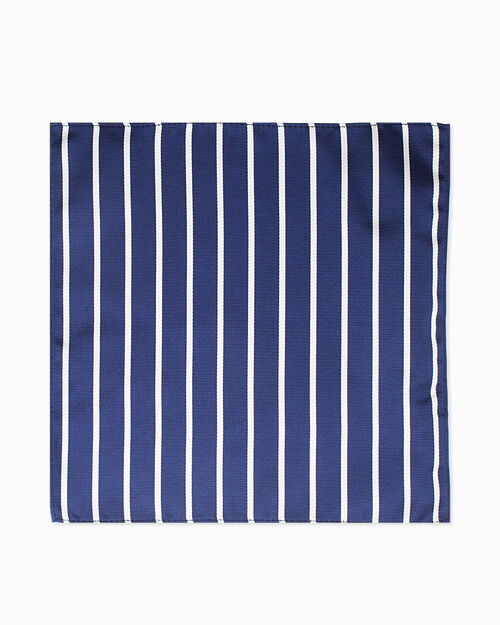 Pochette blu con righe diagonali, BLUE