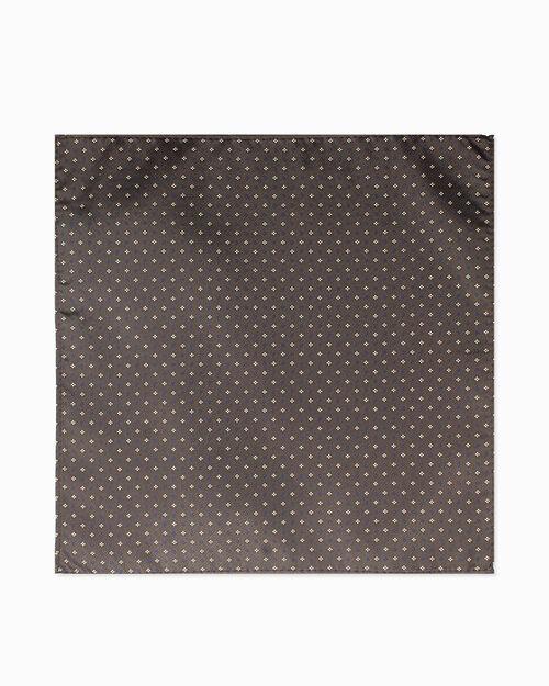 Pochette marrone micro fantasia, BROWN