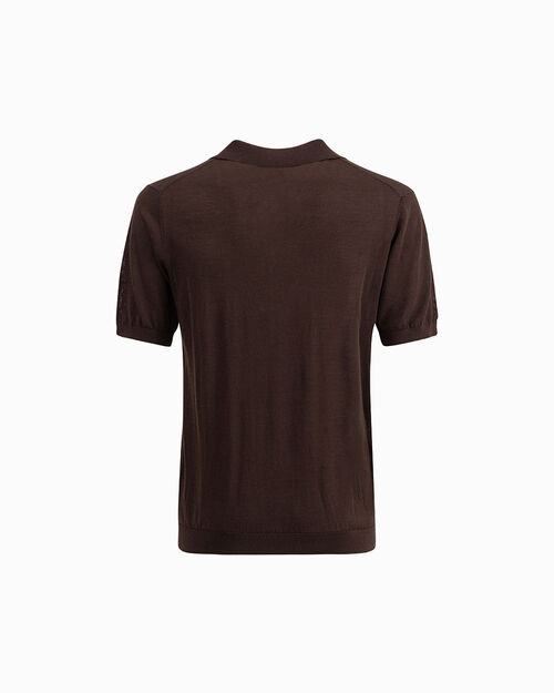 Maglia polo marrone, BROWN
