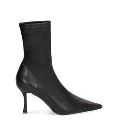 Tronchetto nero elastico, tacco 8 cm, Valerio 1966, 2421T6301EPNERO035, 001 preview