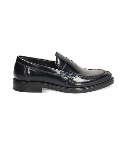 Mocassino blu con cinturino decorativo, Valerio 1966, 2777T4007APBLUE039, 001