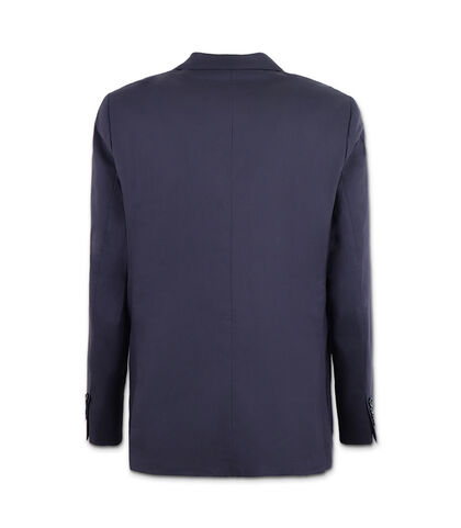 Giacca da uomo in cotone blu, Valerio 1966, 25R1T2441COBLUE42, 002