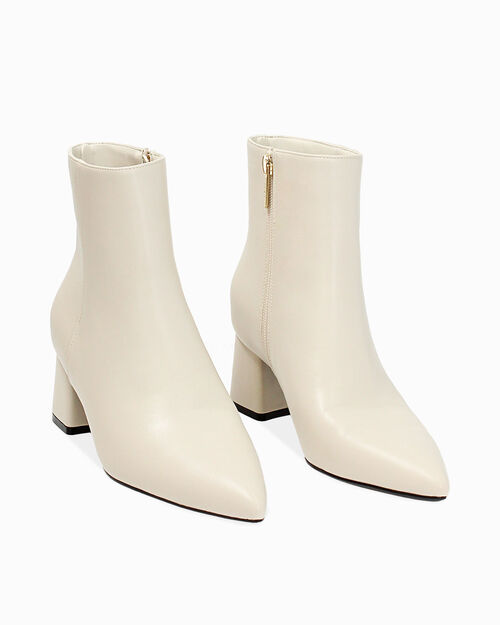 CALZATURA TRONCHETTI SINTETICO PANN, CREAM