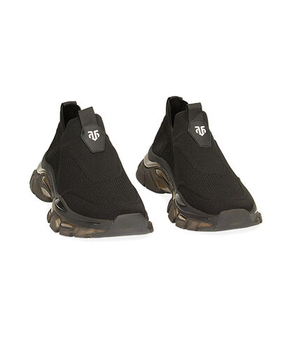 Sneakers nere in tessuto Y2k, Valerio 1966, 23U6T2131TSNERO039, 002