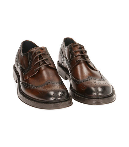Stringate cognac in pelle, Special Price, 2053T5120PECOGN039, 002