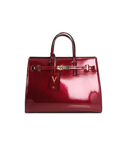Borsa a mano cherry in vernice perlata, Valerio 1966, 2657T1833SECHERUNI, 001