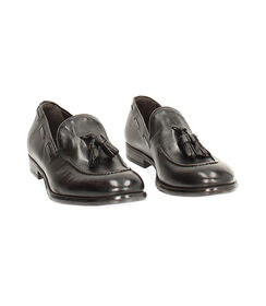 Mocassino nero con nappine, Valerio 1966, 2753T1840PENERO039, 003 preview